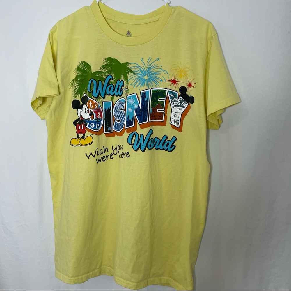 disney tee shirt women’s sz Large. 
Pit to pit is 21 inches
Length 28 inches